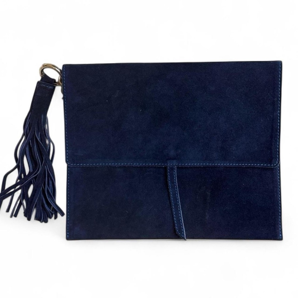 Mer Sea & Co Suede Envelope Clutch EUC